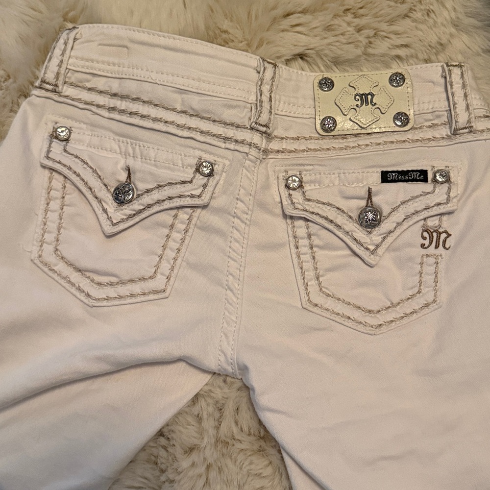 Miss Me Signature Skinny White Jeans Size 27